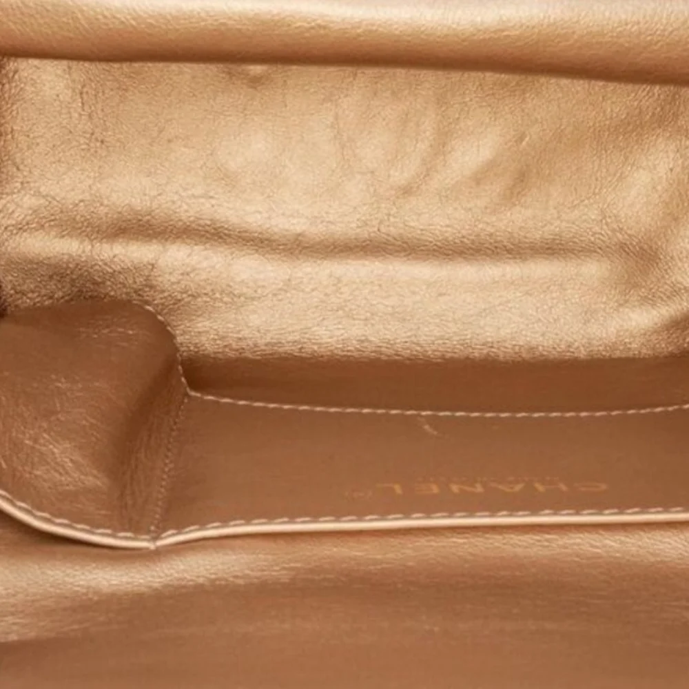 CHANEL Crossbody My Crush Vanity Lambskin Quilted Black Gold Bijoux Chain Handle - Picture 13 of 17